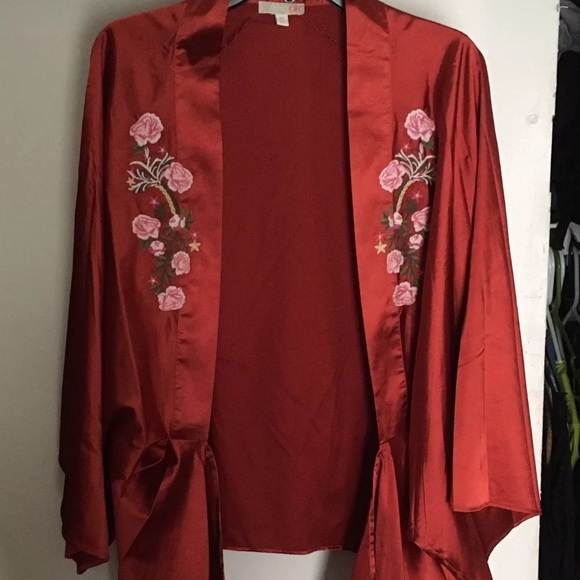 Tops - Gianni Bini Burnt orange kimono